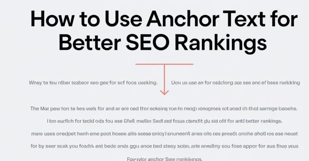 Anchor Text for Better SEO Rankings