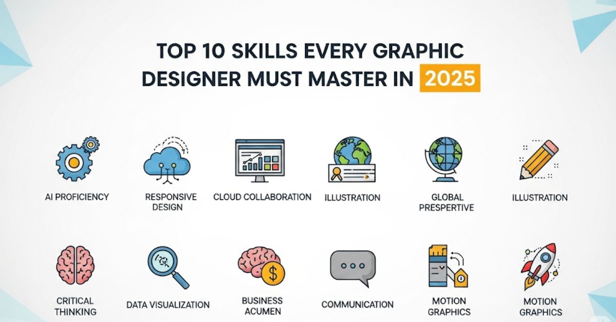 Top 10 Skills Every Graphic Designer Must Master in 2025