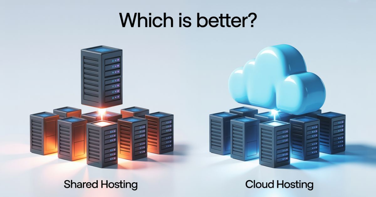 which is better: shared hosting vs cloud hosting