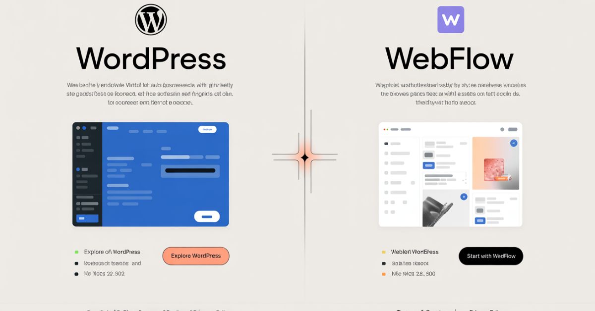 WordPress vs Webflow