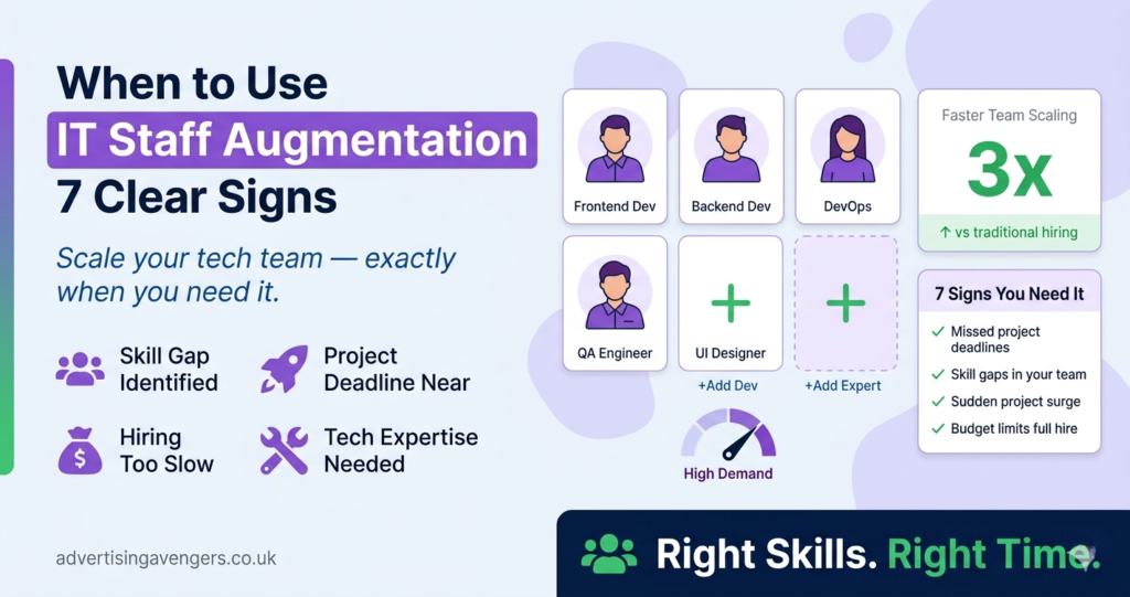 When to Use IT Staff Augmentation: 7 Clear Signs Your Business Needs It