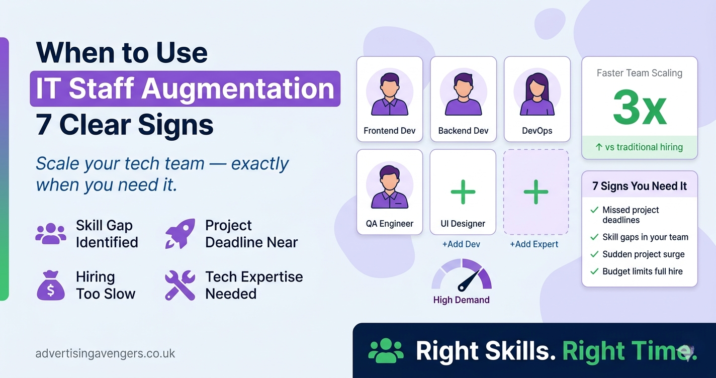 When to Use IT Staff Augmentation: 7 Clear Signs Your Business Needs It
