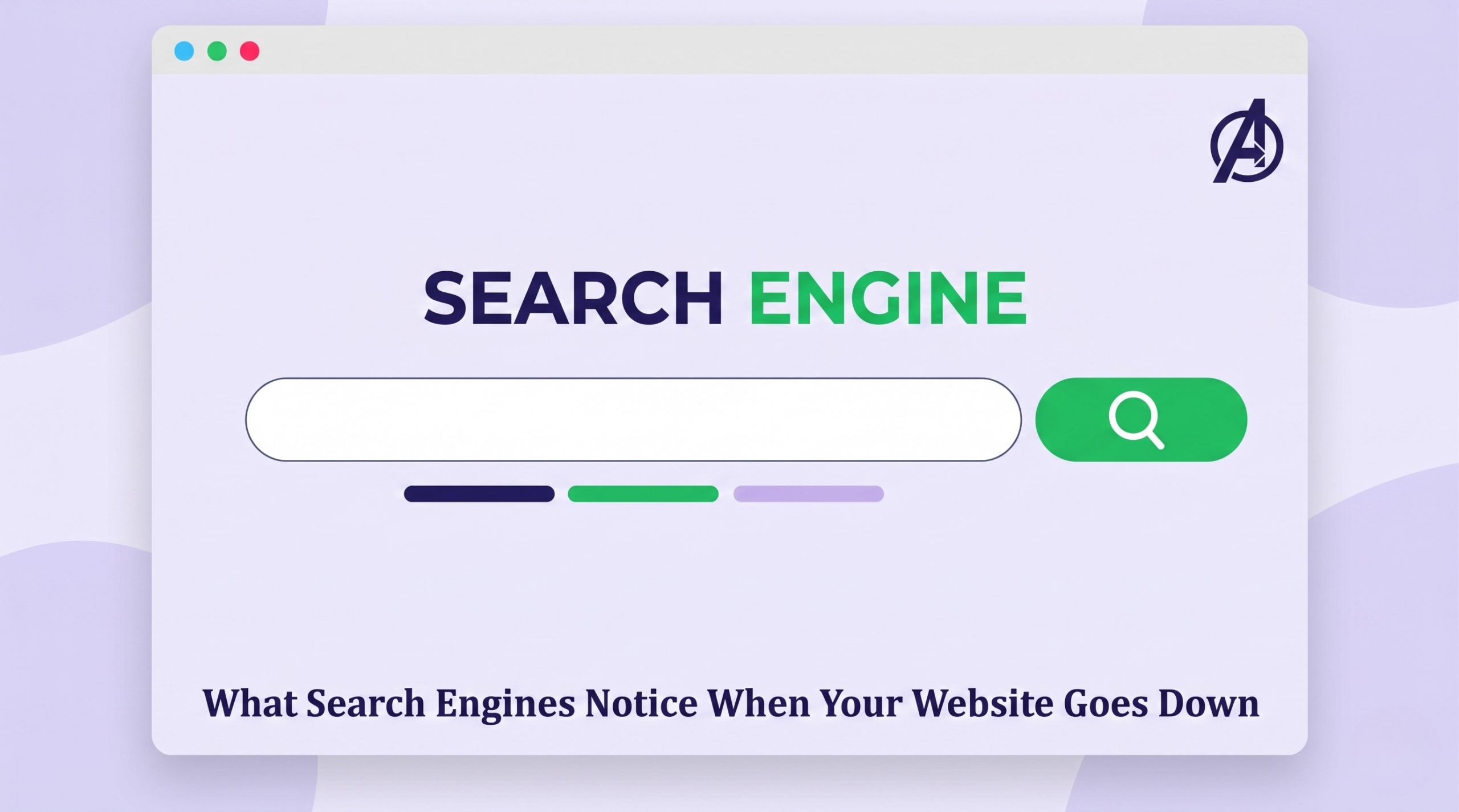 Illustration showing how website downtime affects search engine rankings, crawl budget, SEO performance, and website visibility.